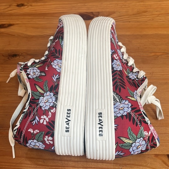 BEAVEES SHOES,  Monterey Sneakers Flower  Patchwork Poplin Twill Women’s 9.5 - Picture 9 of 11